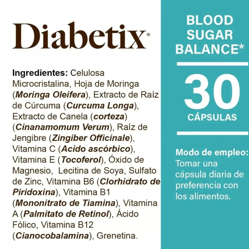 Naturelab Diabetix Control Glucosa 30 Caps 700mg Sfn