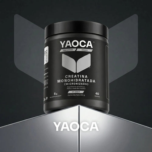 Creatina Monohidratada Micronizada En Polvo Alta Pureza  I Yaoca I 200g I 40 Servicios I Sin Sabor I Sin Azúcar