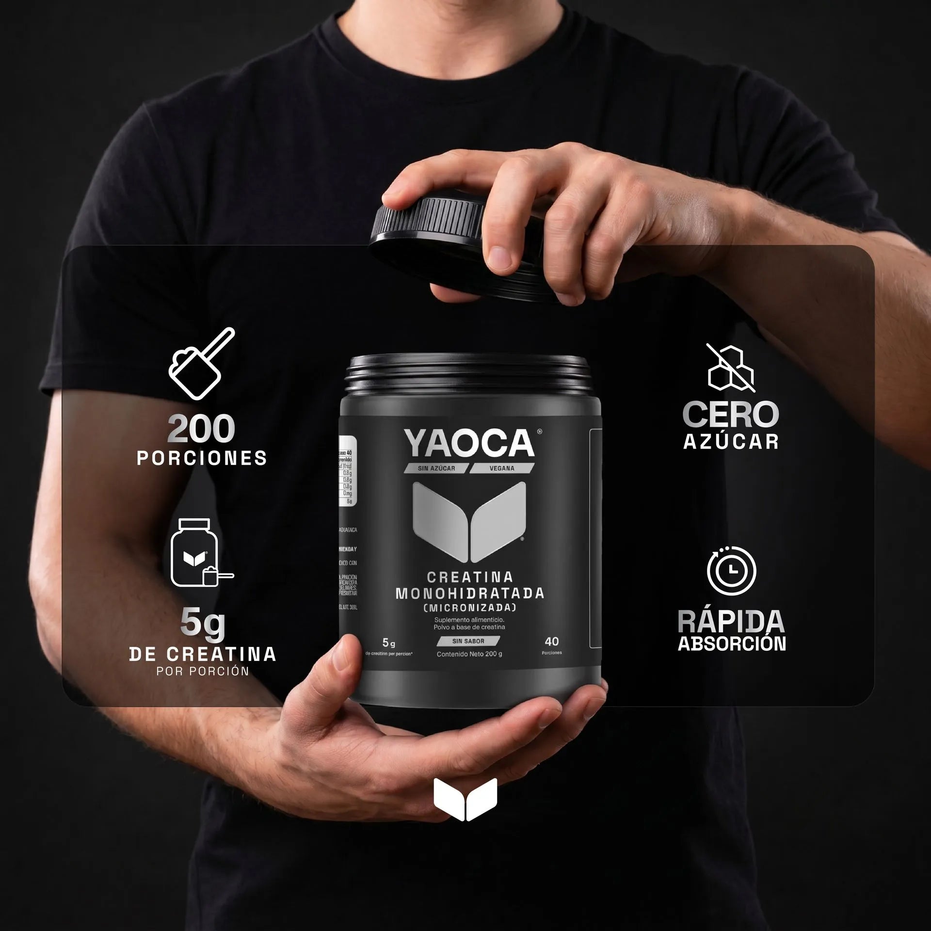 YAOCA Creatina Monohidratada 200g