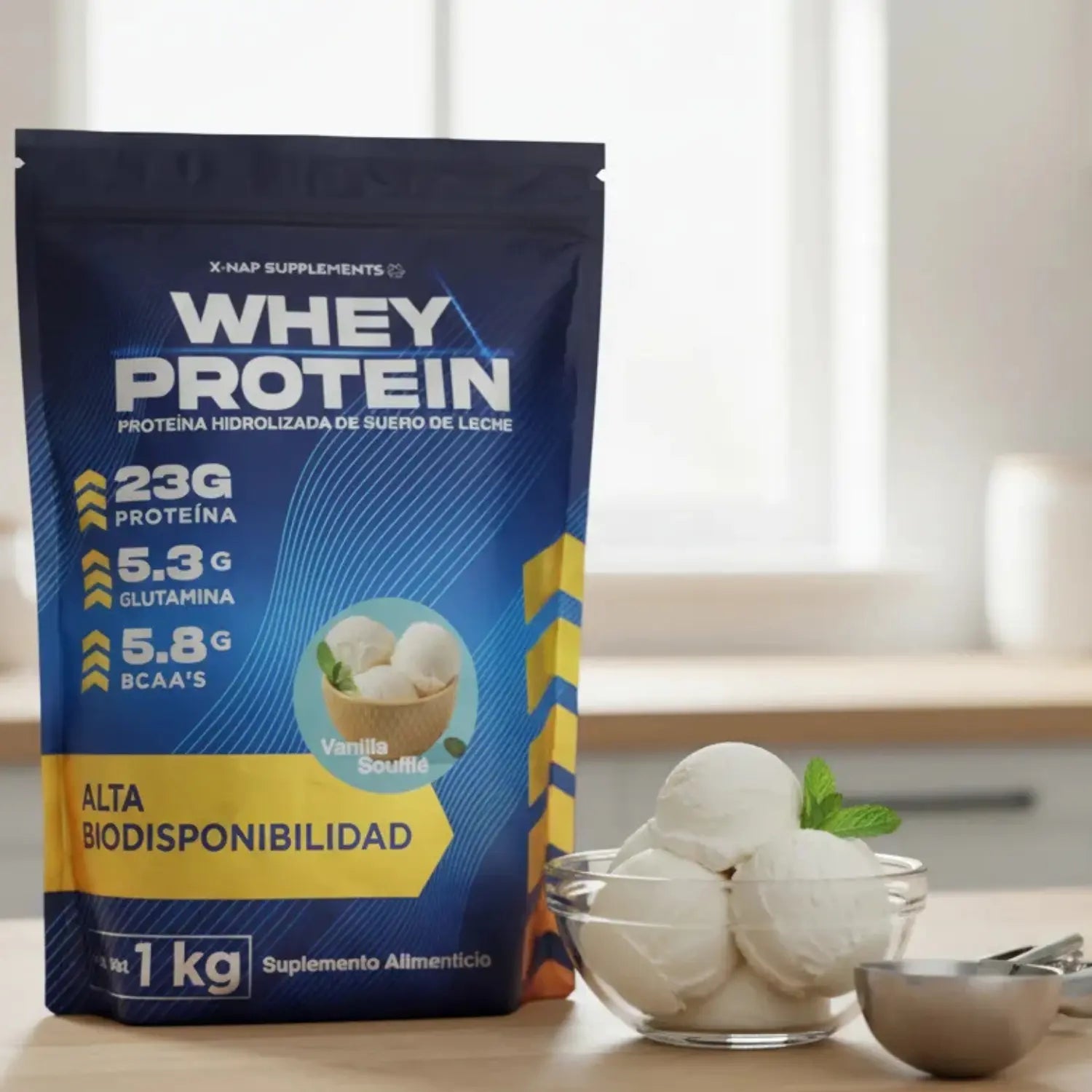 X-nap Whey Proteína Hidrolizada 1kg  Vainilla Souffle sfn
