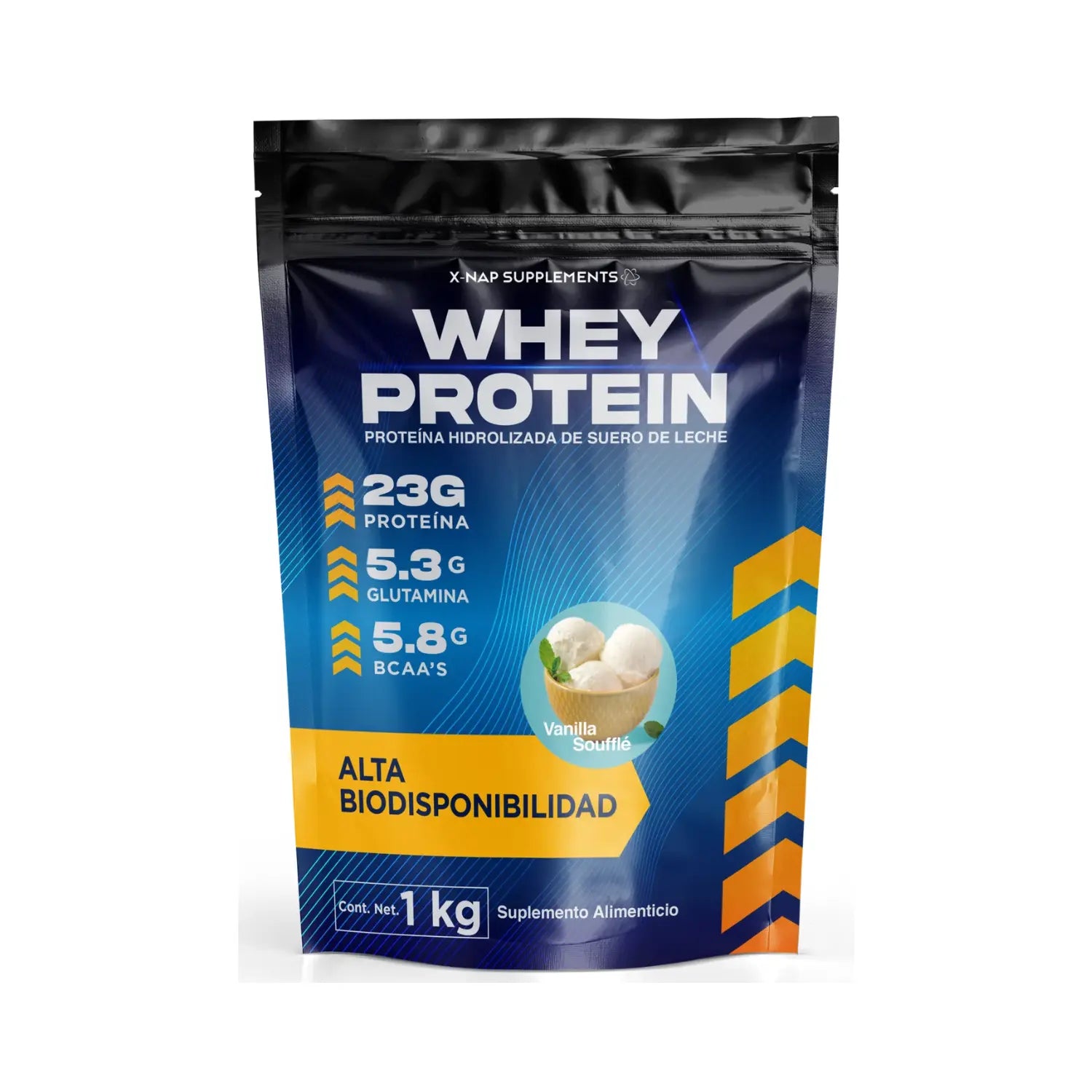 X-nap Whey Proteína Hidrolizada 1kg  Vainilla Souffle sfn