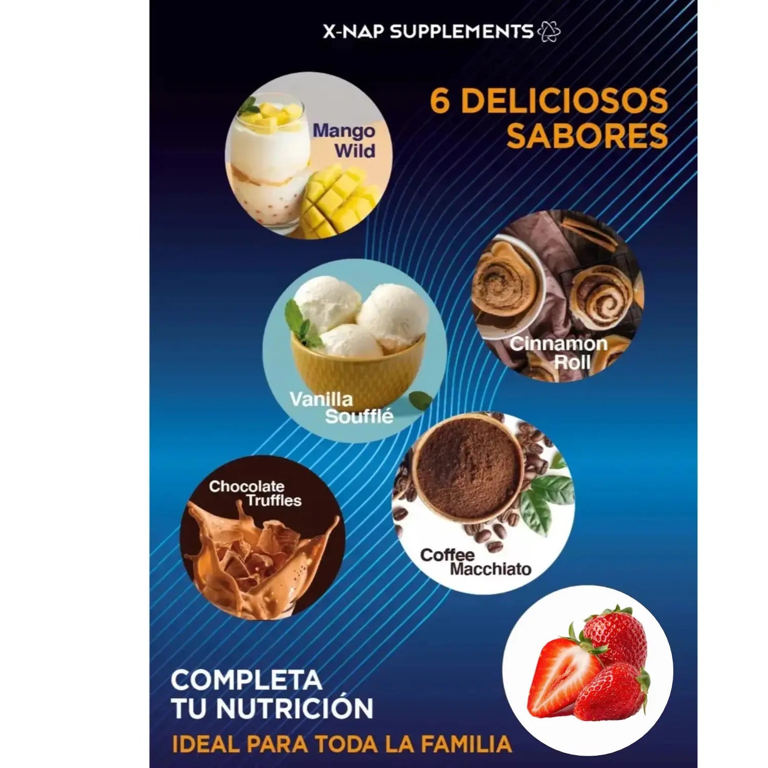 X-nap Whey Proteína Hidrolizada 1kg  Sabor Fresa/Platano sfn