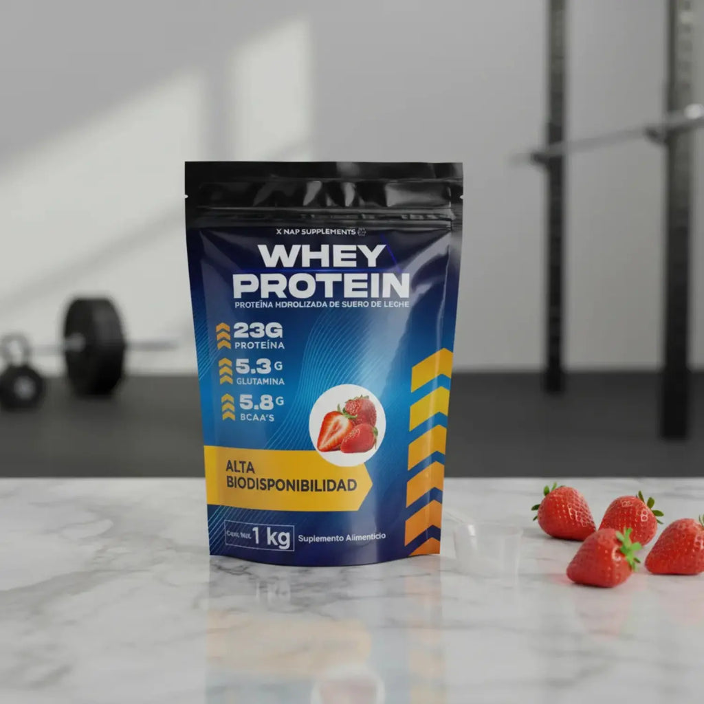 X-nap Whey Proteína Hidrolizada 1kg  Sabor Fresa/Platano sfn