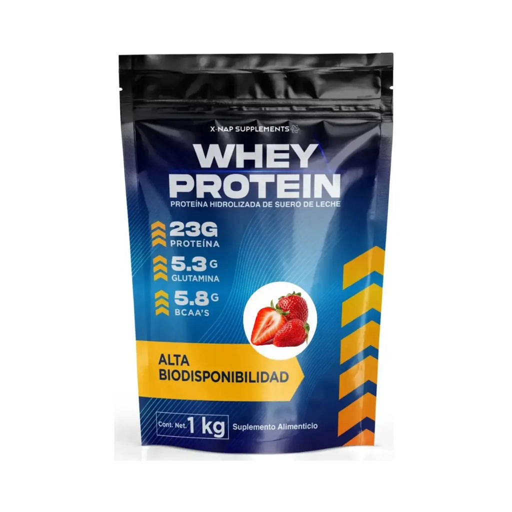 X-nap Whey Proteína Hidrolizada 1kg  Sabor Fresa/Platano sfn