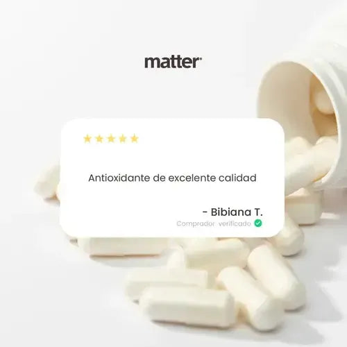 Matter Forever Young | L-Glutatión Setria 500 mg | 45 Cápsulas | Antioxidante | Suplemento Alimenticio