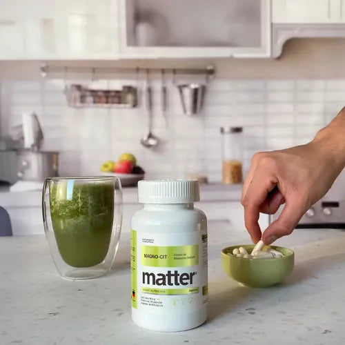 Matter Magno-Cit | Citrato de Magnesio Quelado | 120 Cápsulas | Bienestar Muscular y Nervioso | Suplemento Alimenticio