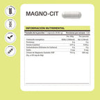 Matter Magno-Cit | Citrato de Magnesio Quelado | 120 Cápsulas | Bienestar Muscular y Nervioso | Suplemento Alimenticio