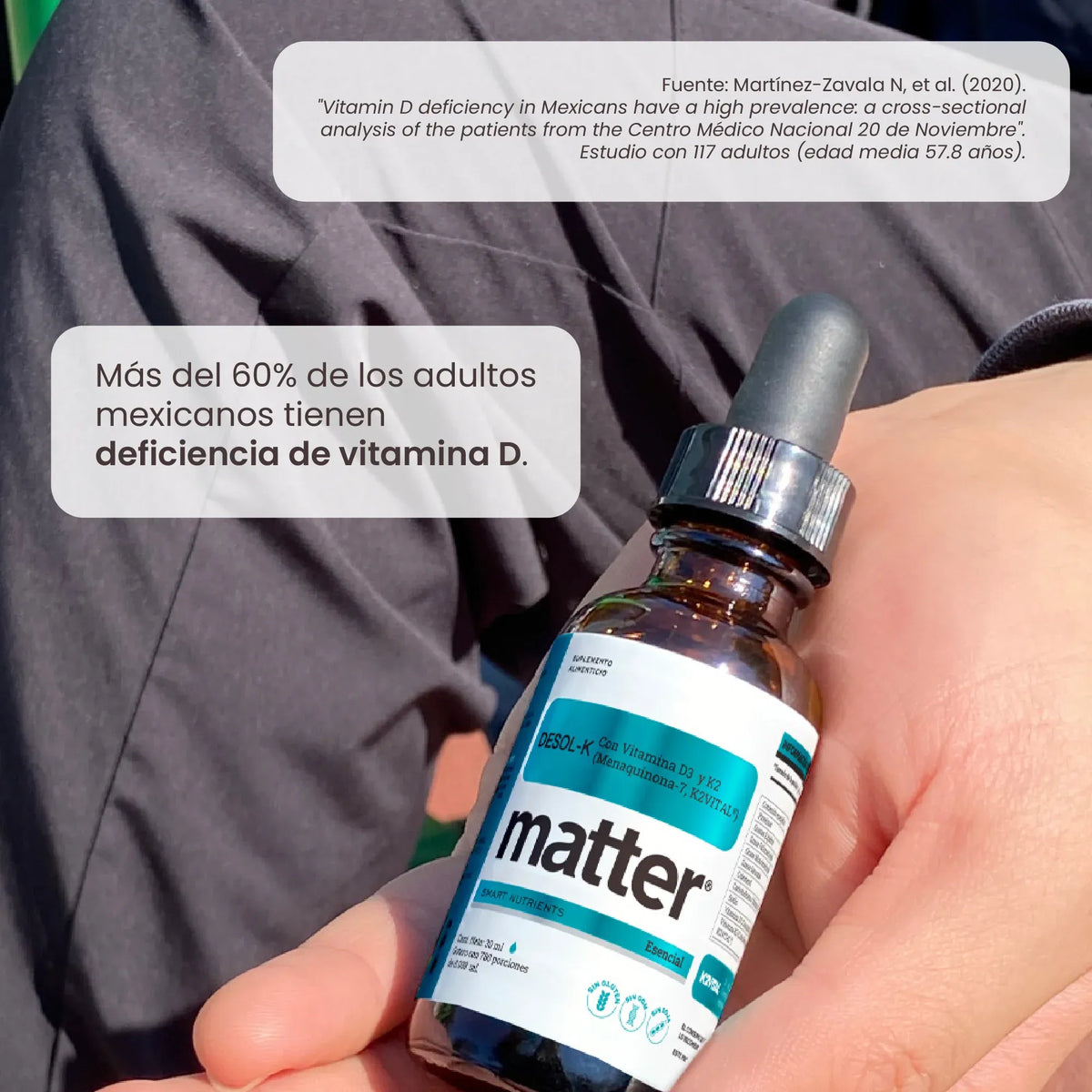 You Matter Desol-K  Vitamina D3 Y Vitamina K2 (mk-7) 30ml.