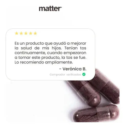 Matter D-Fence | Vitamina A, Zinc, Selenio, Equinácea y Saúco | 60 Cápsulas | Soporte Inmunológico | Suplemento Alimenticio