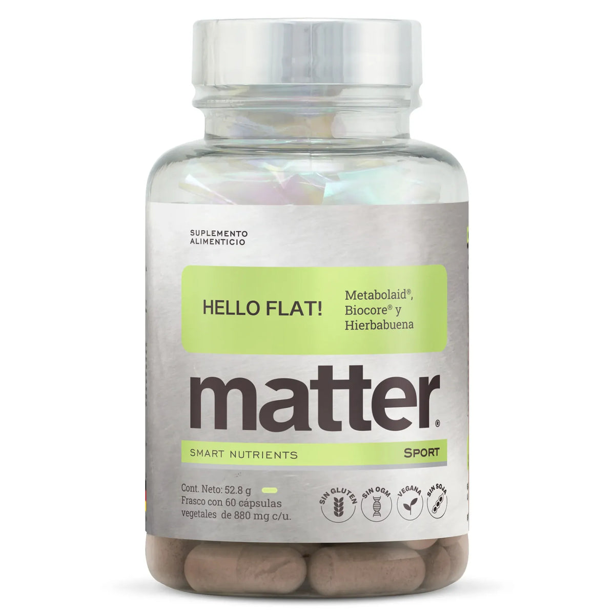 Matter Hello Flat Aceleracion Del Metabolismo 60 Cáps.
