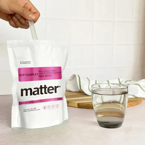 Matter SOP Complex | Myo-Inositol y Ácido R-Lipoico | 225 g | Bienestar Metabólico | Suplemento Alimenticio