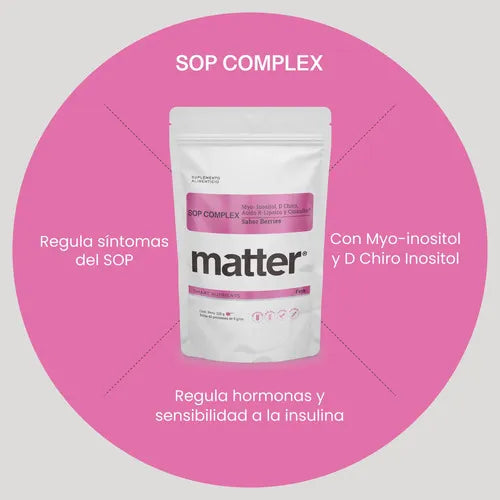 Matter SOP Complex | Myo-Inositol y Ácido R-Lipoico | 225 g | Bienestar Metabólico | Suplemento Alimenticio