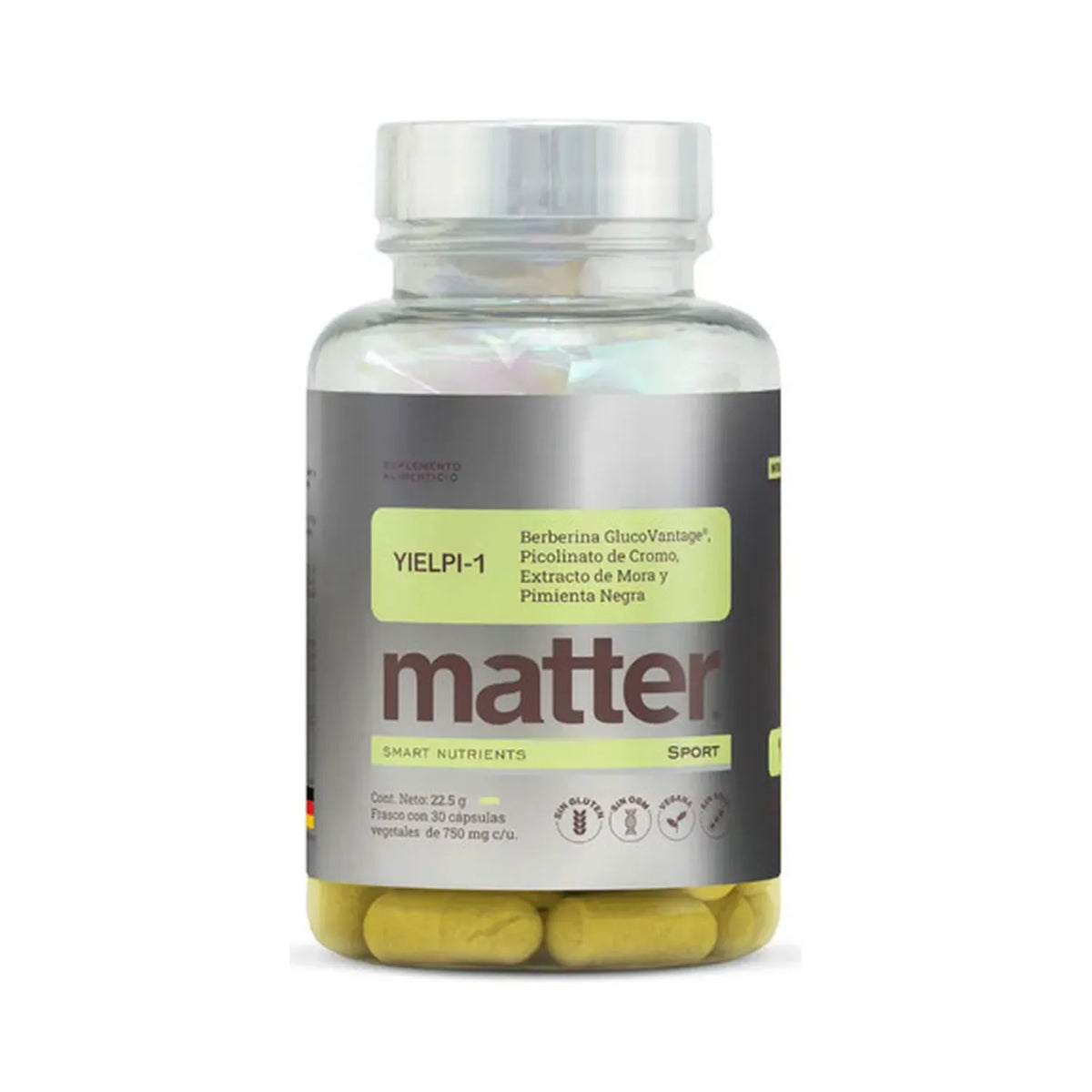 You Matter Yielpi-1 Berberina GlucoVantage | 750 mg | 30 Cápsulas | Equilibrio Metabólico y Control del Apetito | Suplemento Alimenticio