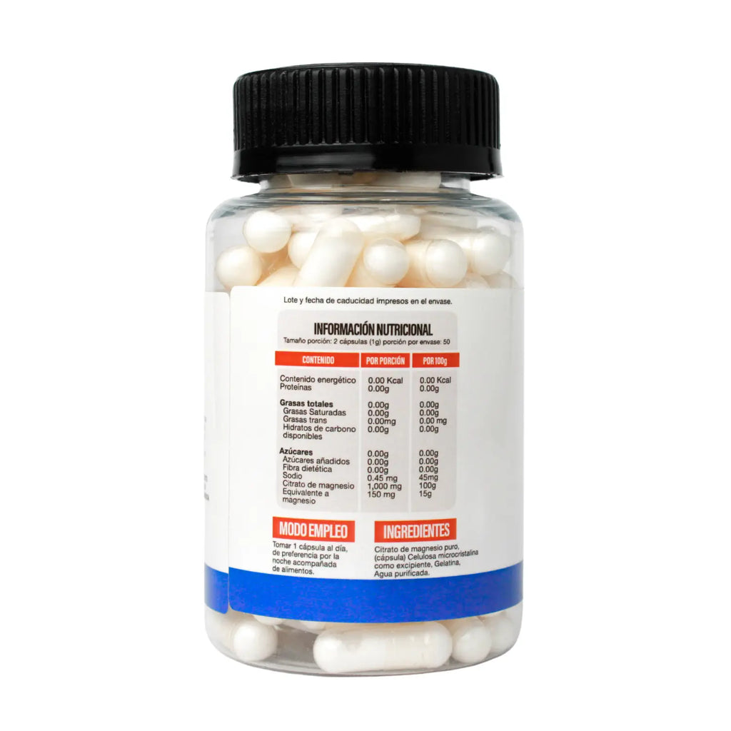 Superlabs Nutrition Citrato De Magnesio 500mg 100 Caps Sfn