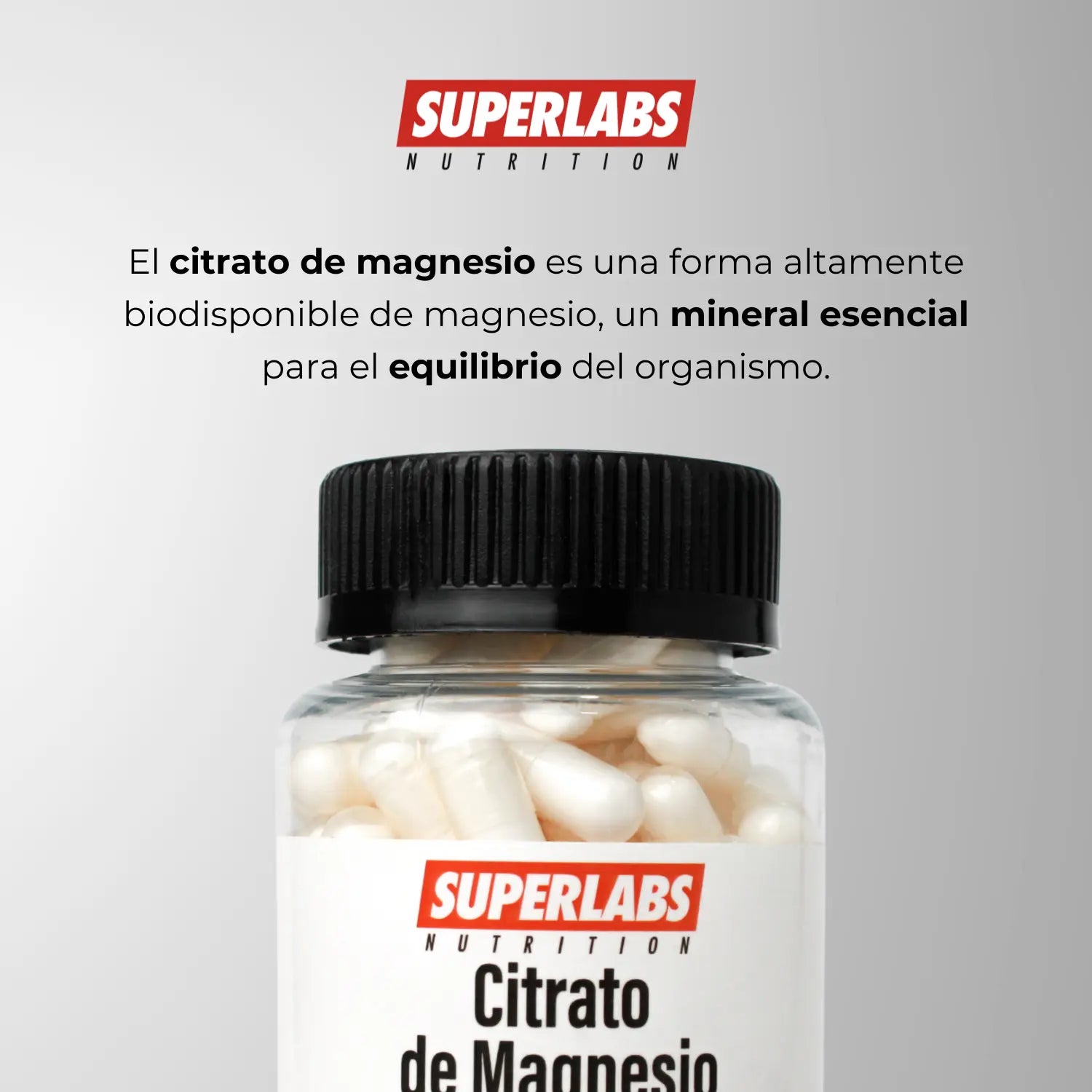 Superlabs Nutrition Citrato De Magnesio 500mg 100 Caps Sfn