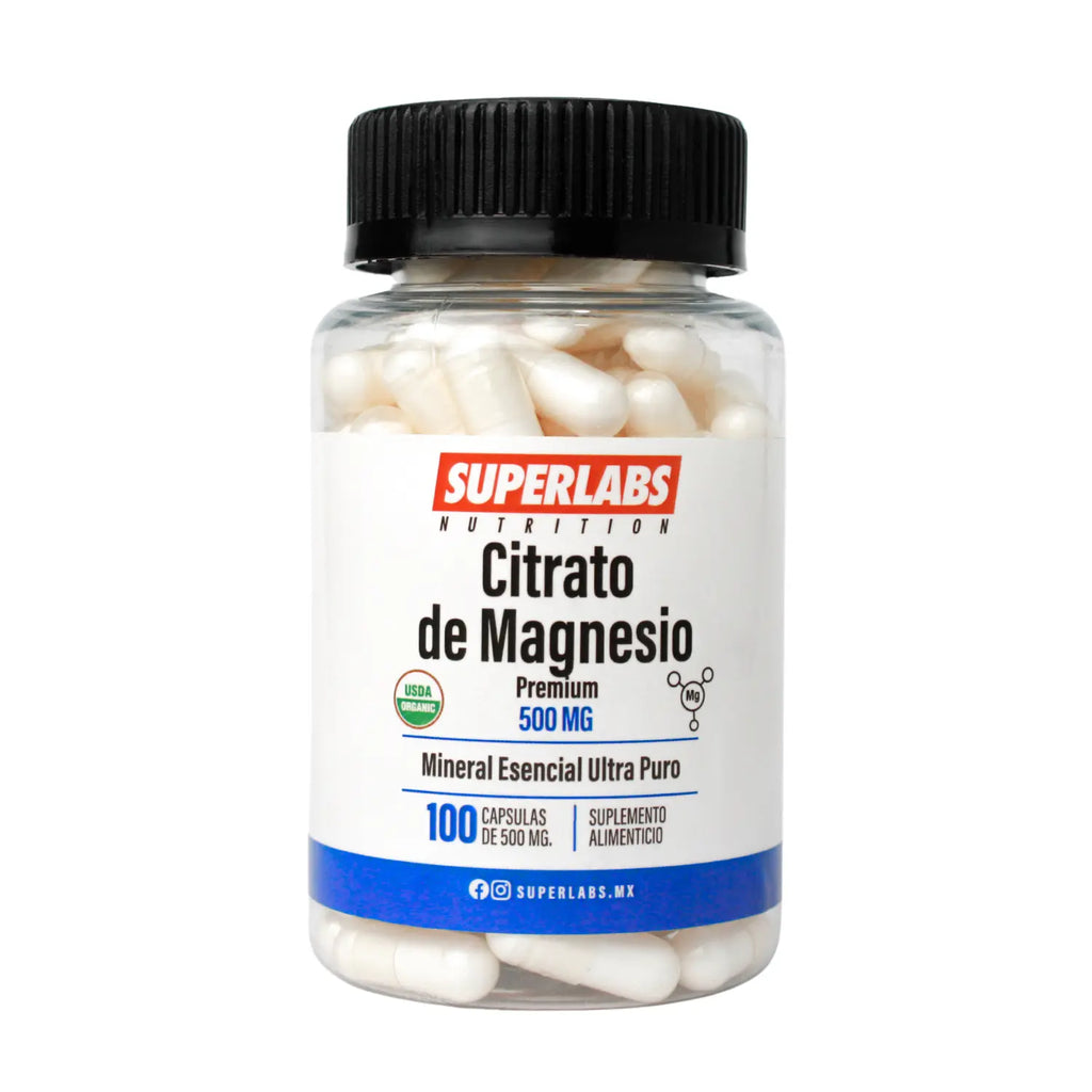 Superlabs Nutrition Citrato De Magnesio 500mg 100 Caps Sfn