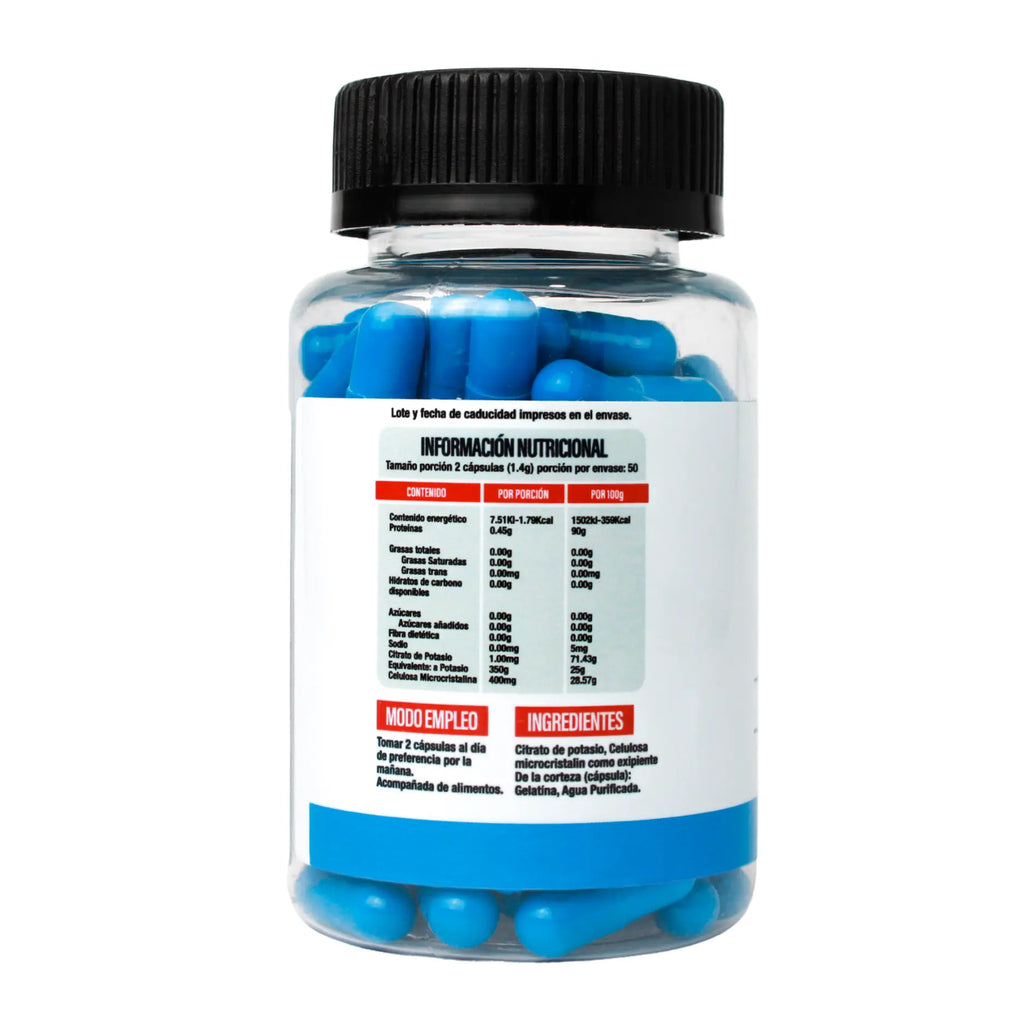 Superlabs Nutrition Citrato de potasio 500mg 100 Capsulas sfn