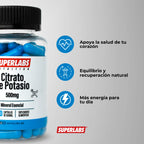 Superlabs Nutrition Citrato de potasio 500mg 100 Capsulas sfn