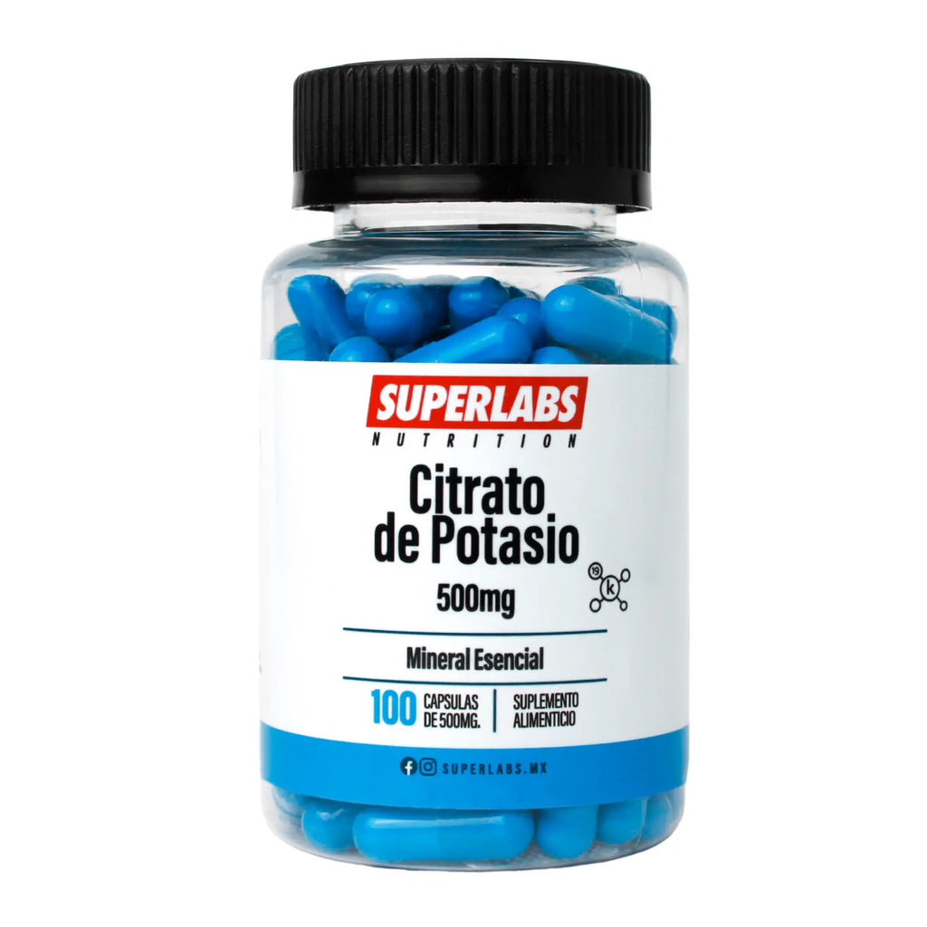 Superlabs Nutrition Citrato de potasio 500mg 100 Capsulas sfn