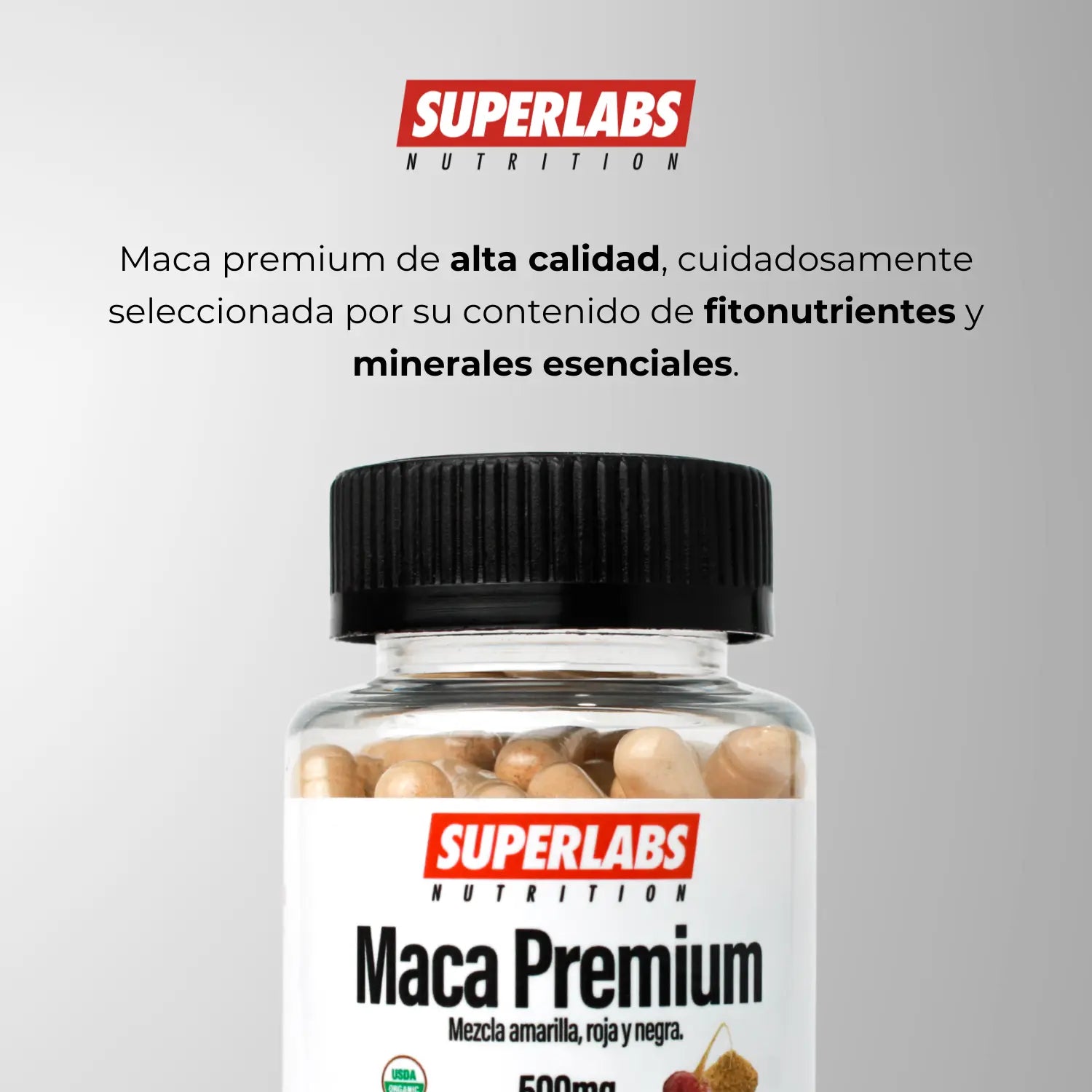 Superlabs Nutrition Maca Premium 500 Mg 100 Capsulas Sfn