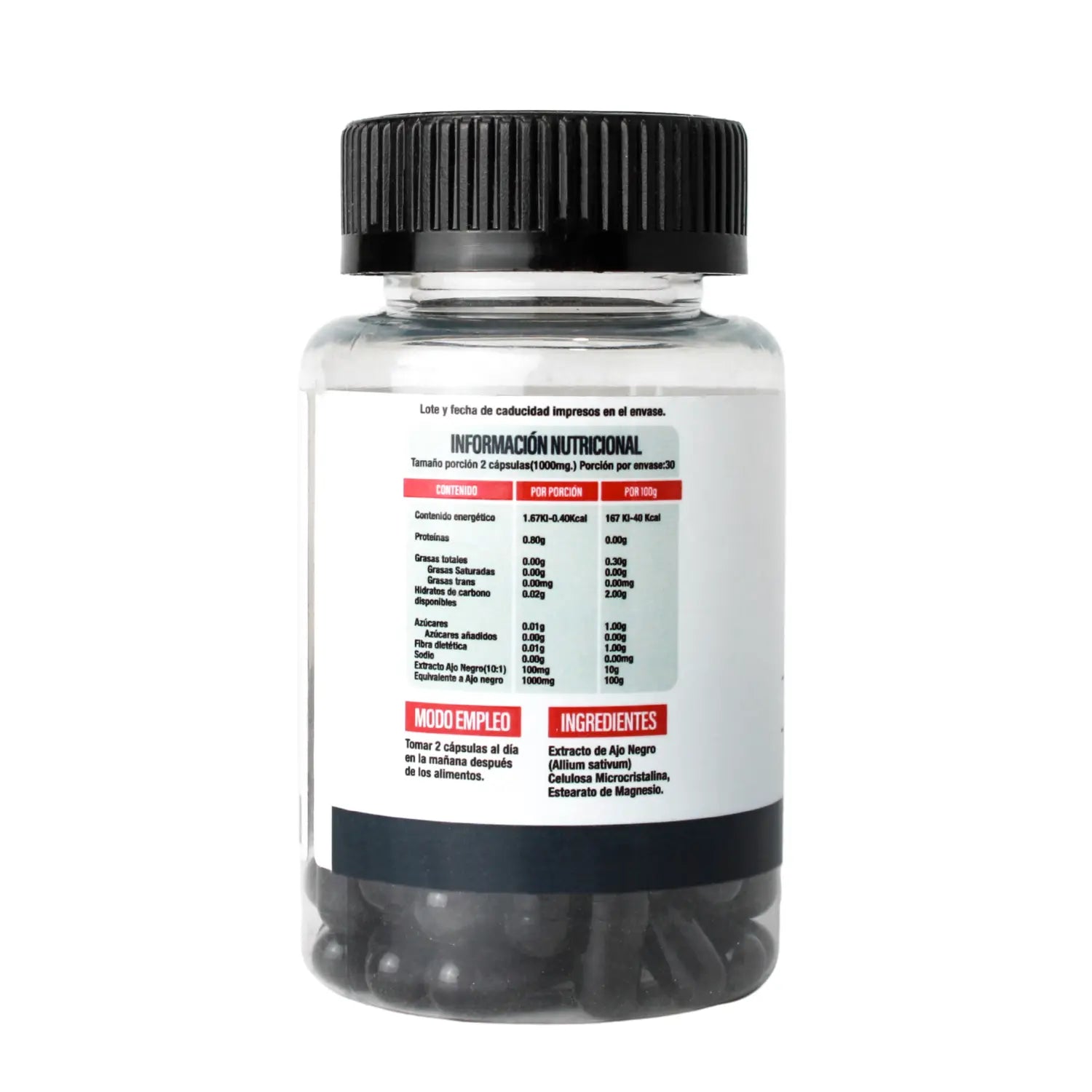 Superlabs Nutrition Ajo Negro 500mg 60 Capsulas Sfn
