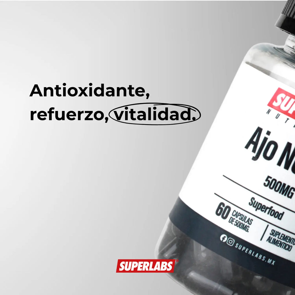 Superlabs Nutrition Ajo Negro 500mg 60 Capsulas Sfn