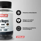 Superlabs Nutrition Ajo Negro 500mg 60 Capsulas Sfn