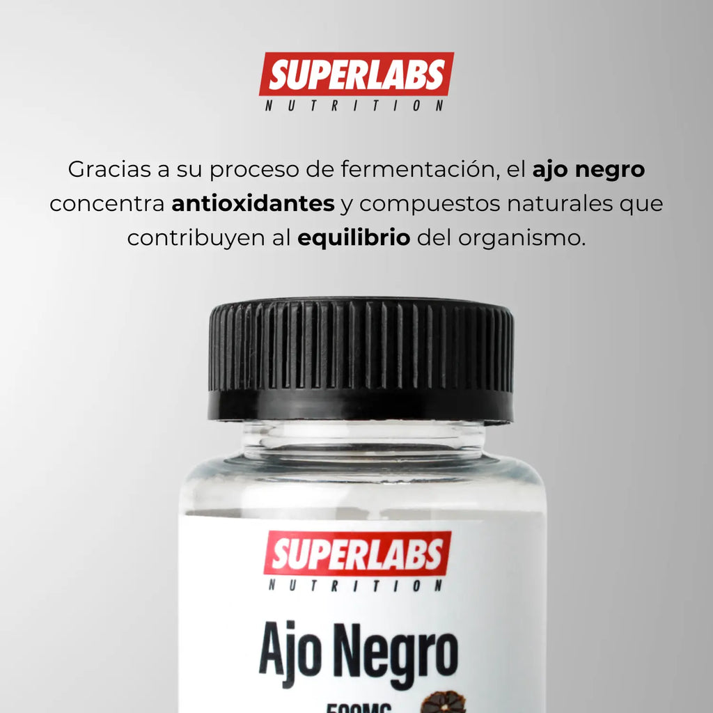 Superlabs Nutrition Ajo Negro 500mg 60 Capsulas Sfn