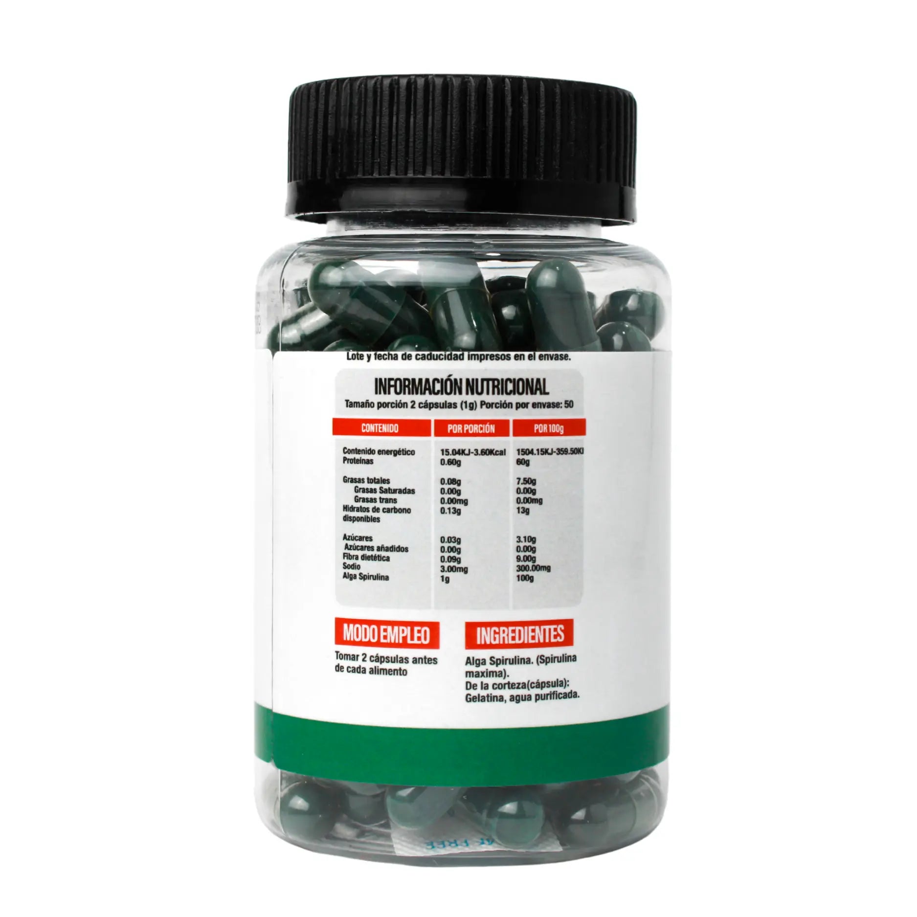 Superlabs Nutrition Alga Spirulina 500mg 100 Capsulas Sfn