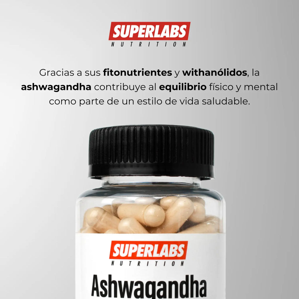Superlabs Ashwa 500mg 100 Capsulas Apoyo Al Estres Sfn