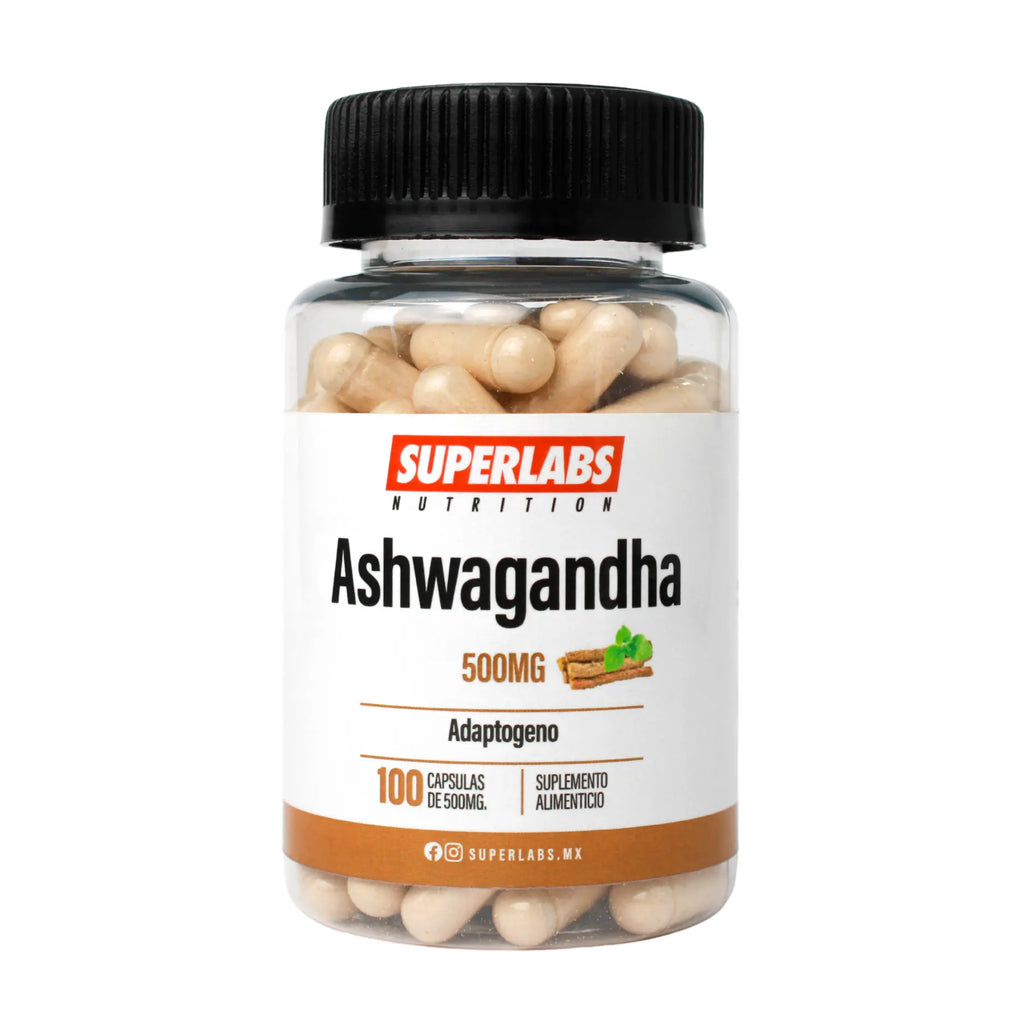 Superlabs Ashwa 500mg 100 Capsulas Apoyo Al Estres Sfn