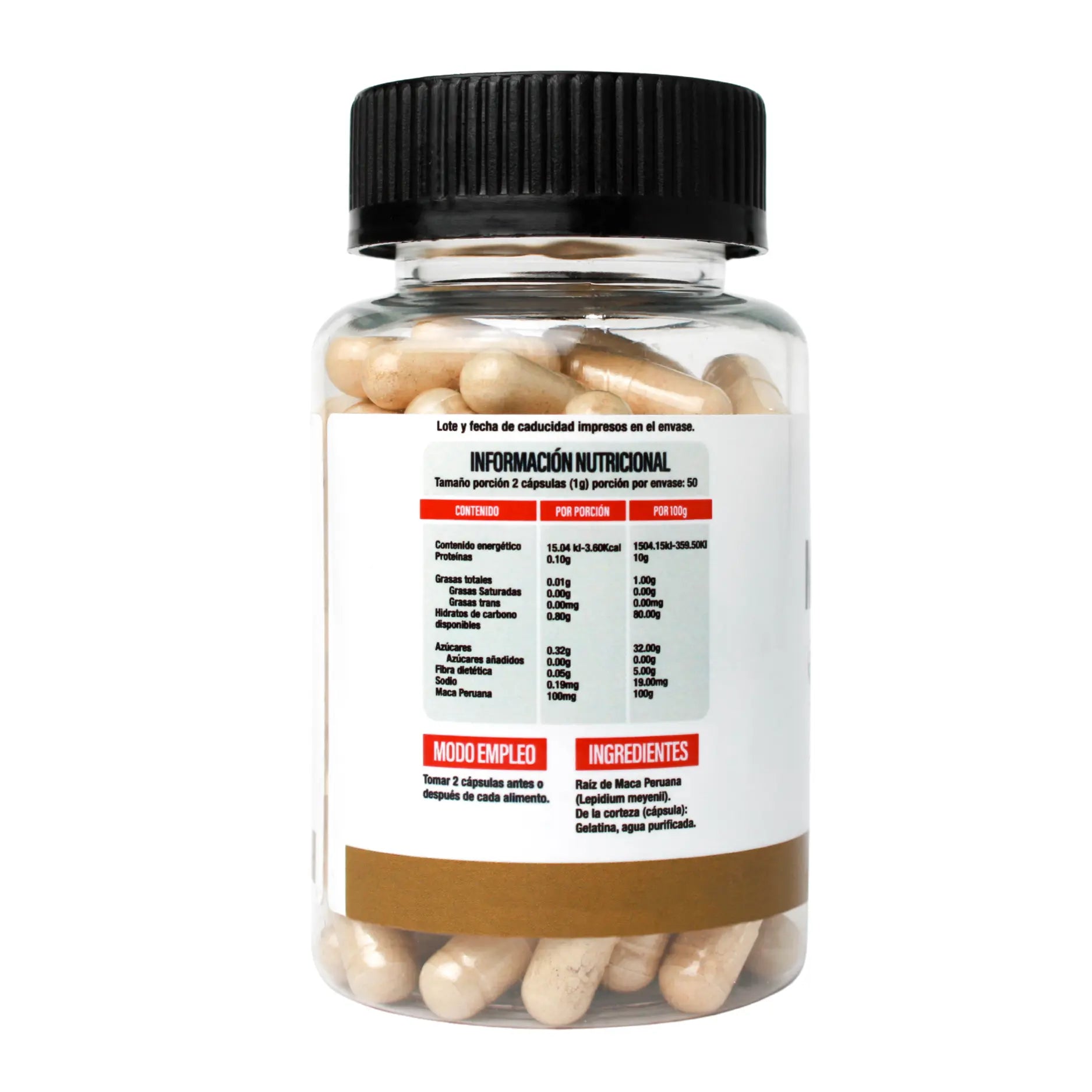 Superlabs Nutrition Maca Peruana 500mg 100 Capsulas Sfn