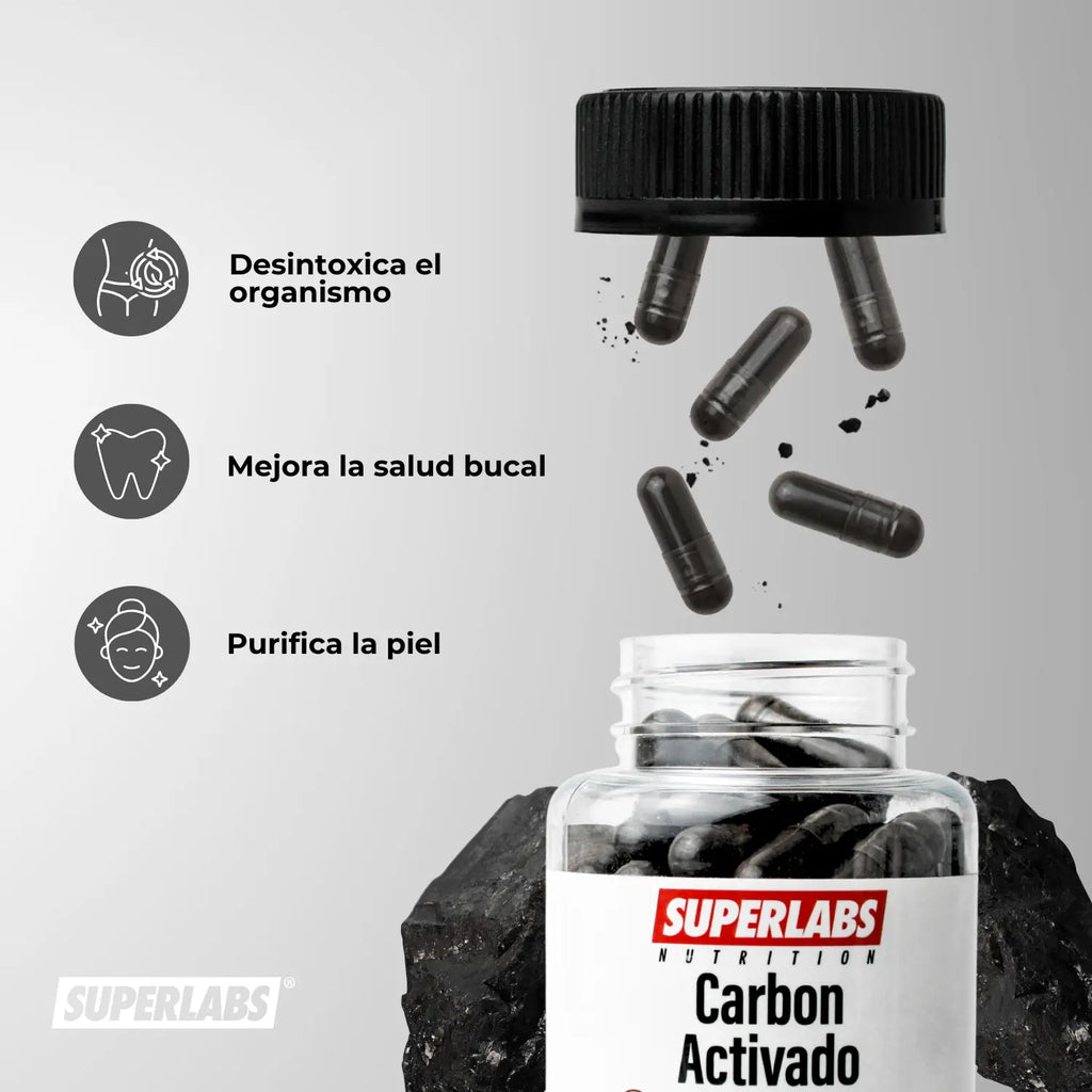 Superlabs Nutrition Carbon Activado 100 caps