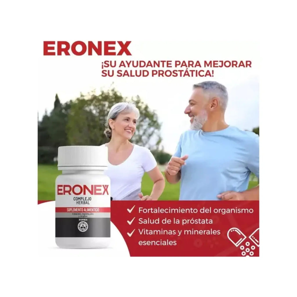 ERONEX COMPLEJO HERBAL SALUD DE LA PROSTATA 20CAPS SFN