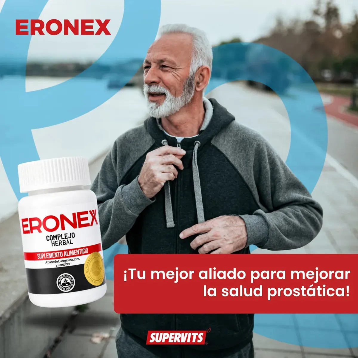 Supervits Eronex Complejo Herbal Salud Prostata 30 Capsulas