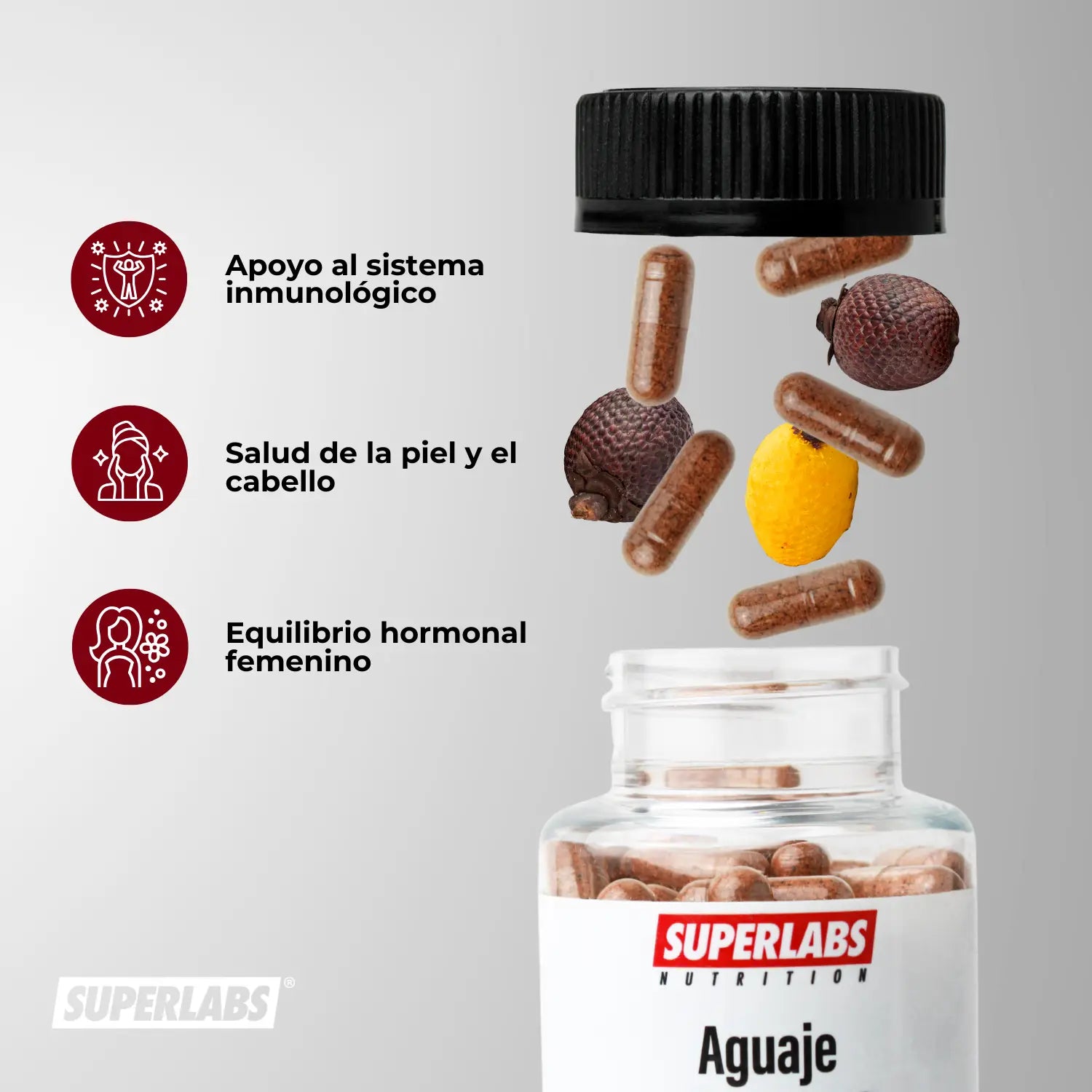Superlabs Nutrition Aguaje 500 Mg 100 Capsulas