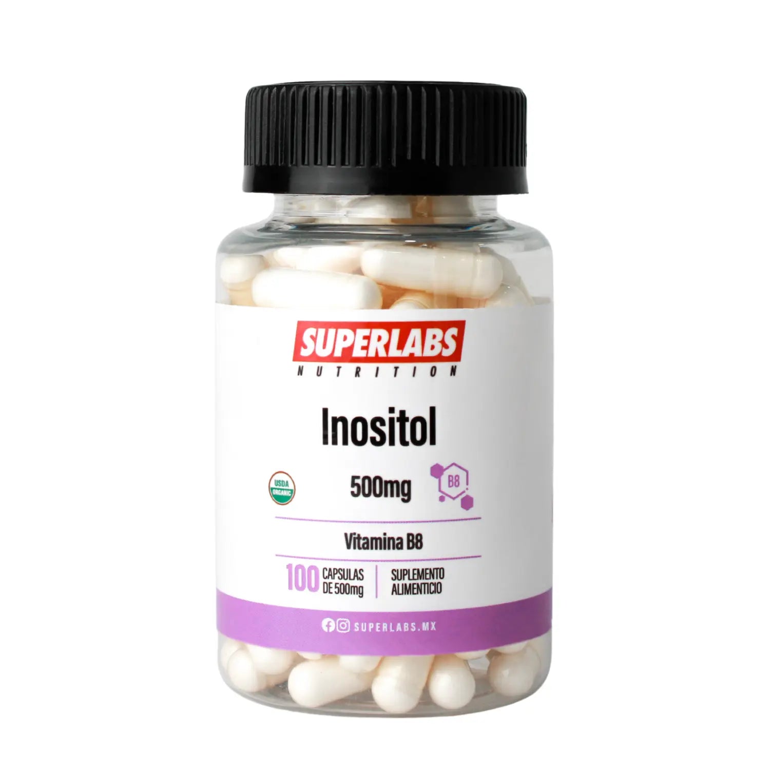 Superlabs Nutrition Inositol 50mg 100 Capsulas sfn
