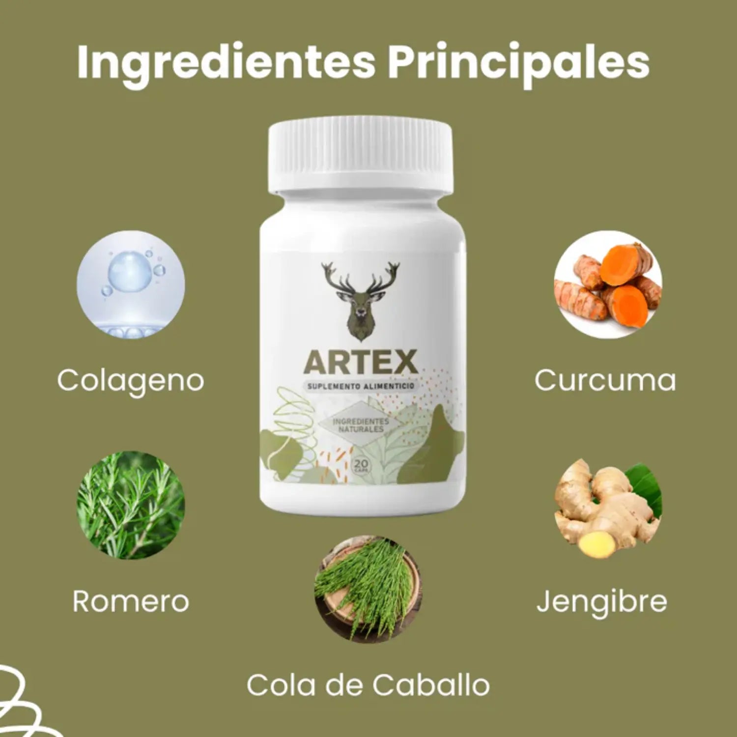 Suplemento Artex Para Dolor Articular 20 Caps Sfn