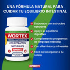 Supervits Suplemento Wortex, Desintoxicante, Desparasitante 20 Capsulas