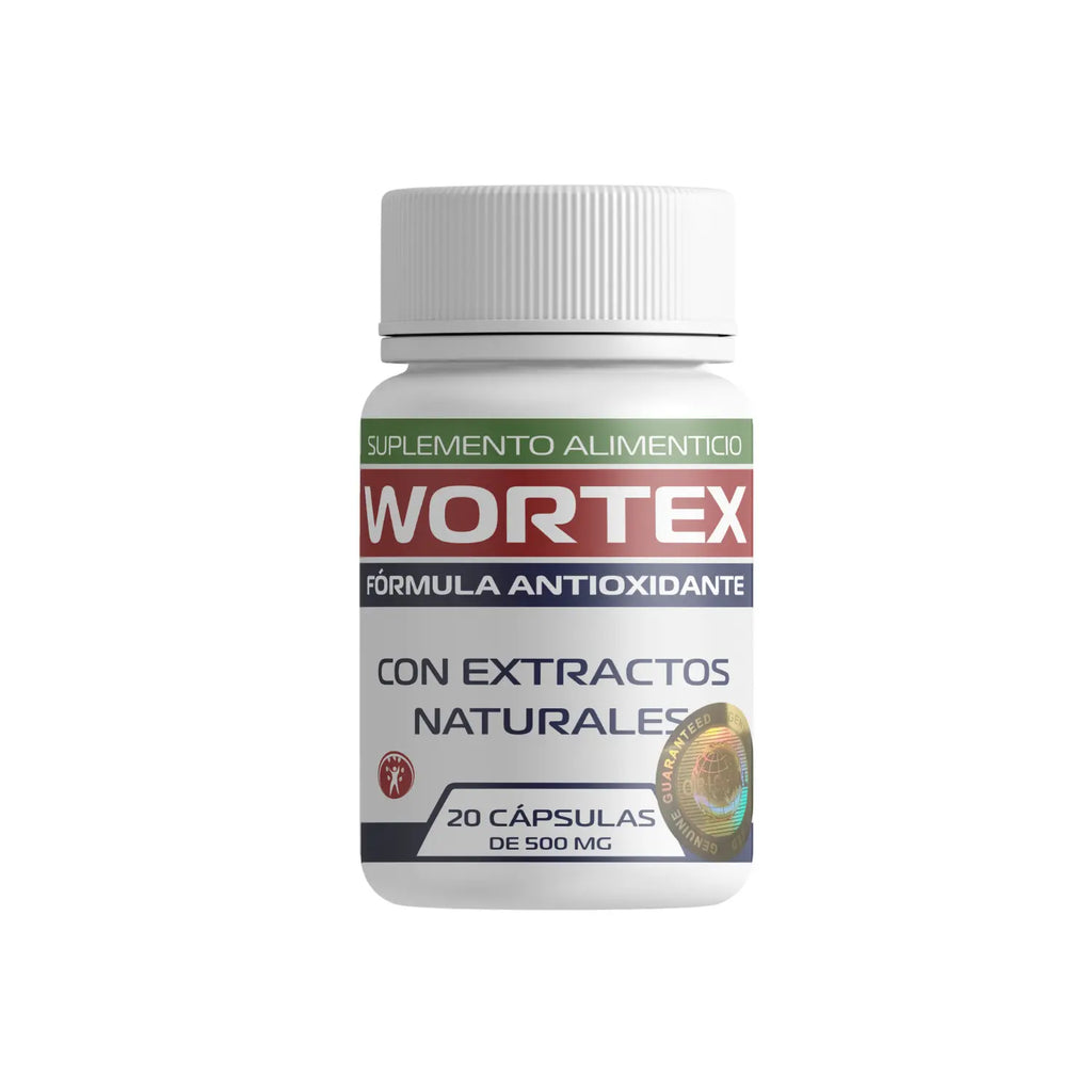 Suplemento Wortex, Desintoxicante, Desparasitante 20cap Sfn