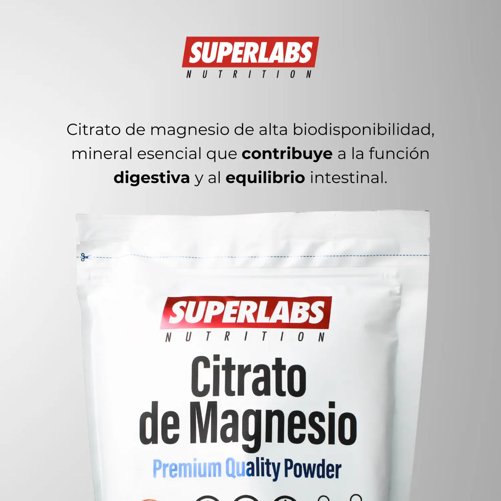 Superlabs Nutrition CITRATO DE MAGNESIO EN POLVO 500 gr