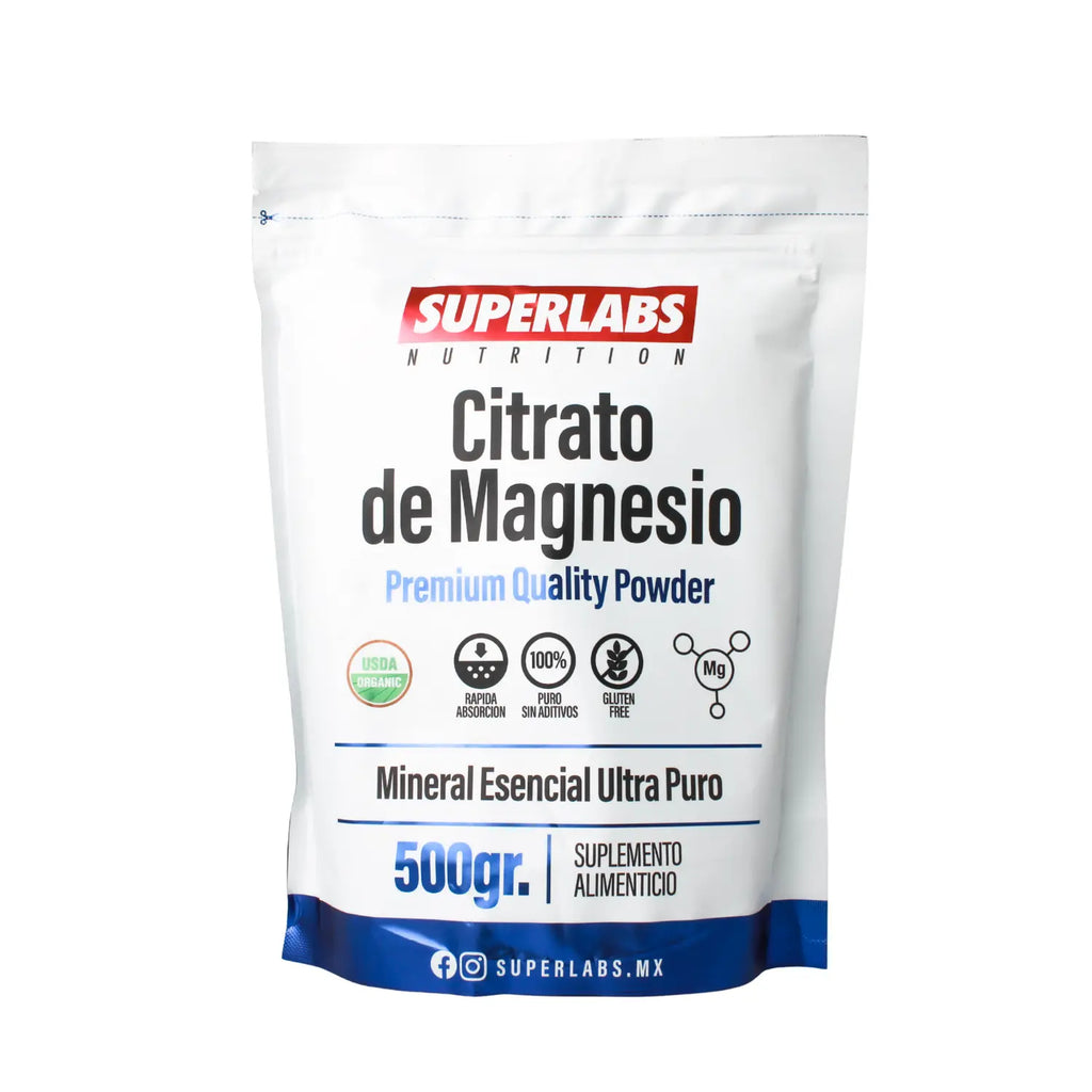 Superlabs Nutrition CITRATO DE MAGNESIO EN POLVO 500 gr