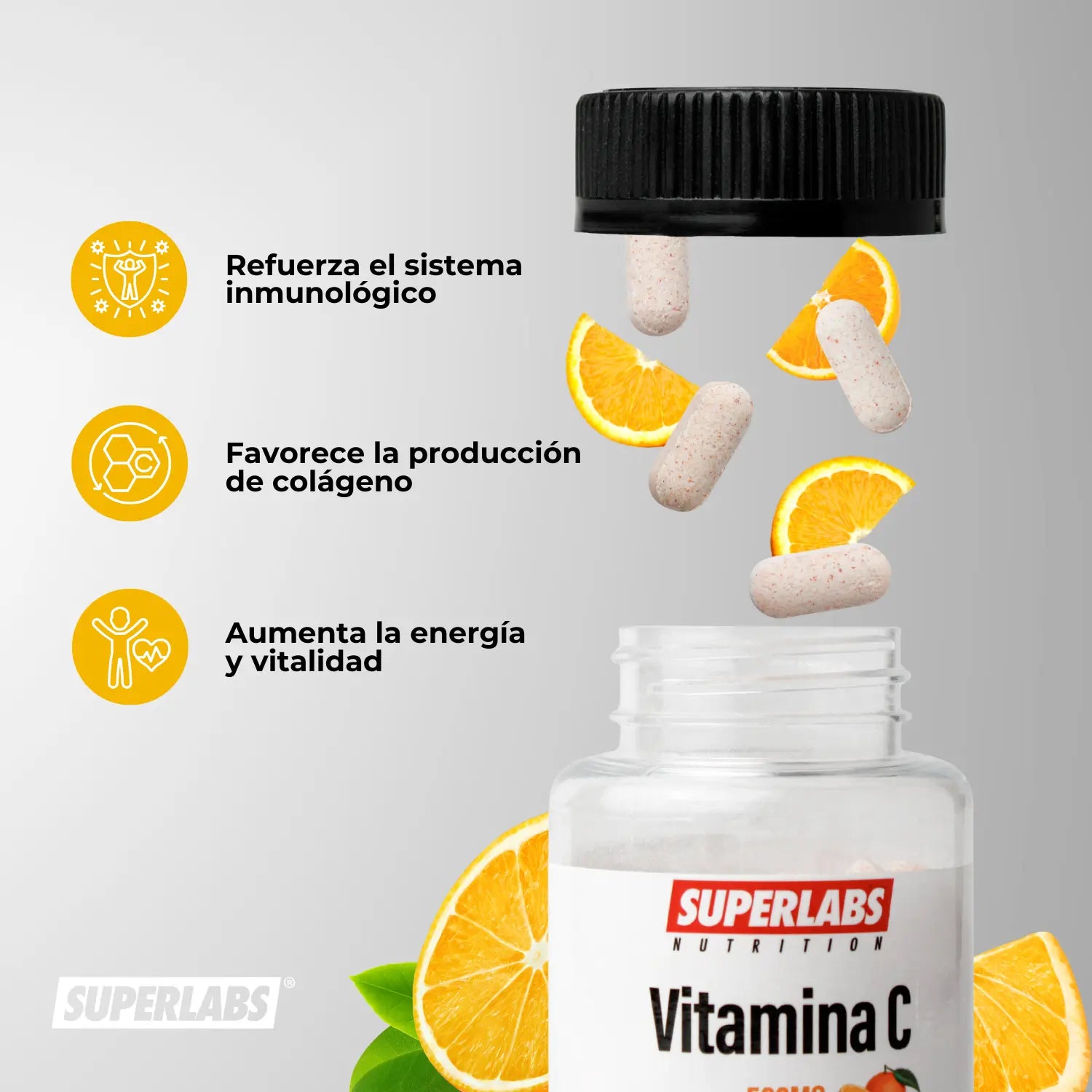 Superlabs Nutrition Vitamina  C 60 Capsulas