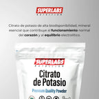Superlabs Nutrition CITRATO DE POTASIO EN POLVO 500gr