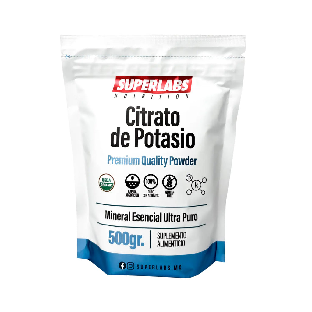 Superlabs Nutrition CITRATO DE POTASIO EN POLVO 500gr
