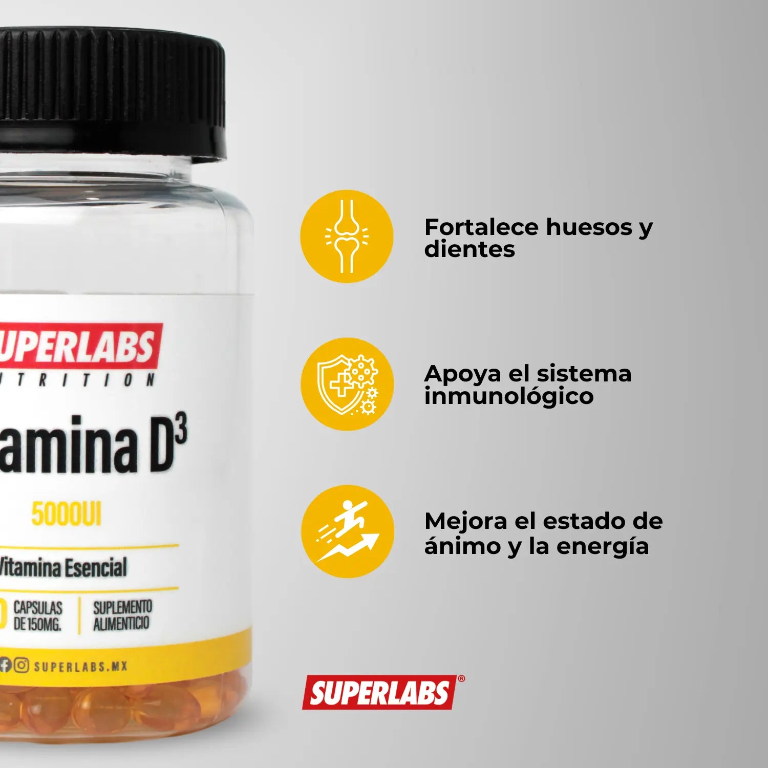 Superlabs Nutrition Vitamina D3 5000 Iu 100 Softgels Sfn