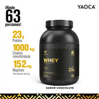 YAOCA Proteína Whey Polvo Chocolate 4.5lb