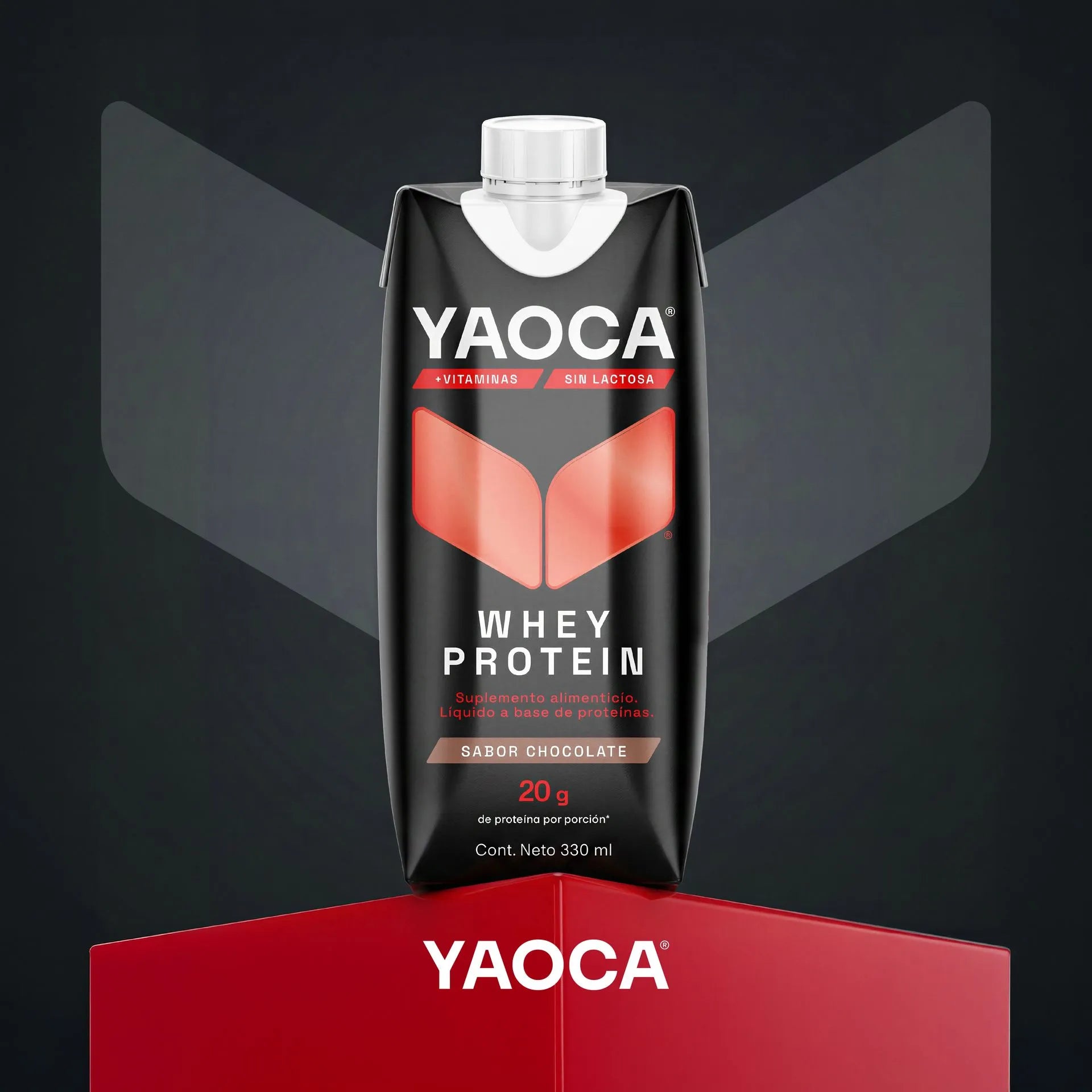 Yaoca Proteína Whey Bebible 18pack De 330ml c/u Sabor Chocolate