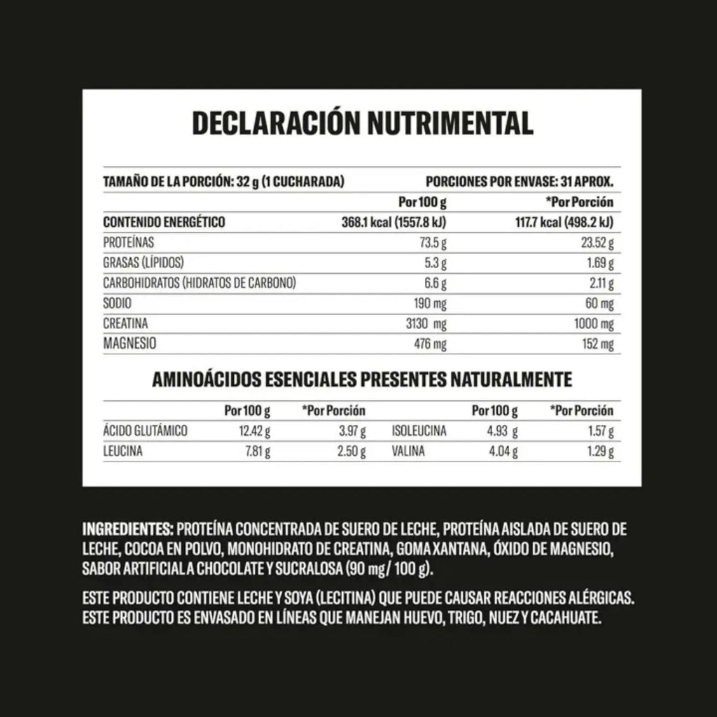 SF BY YAOCA Proteína Whey Chocolate 1kg