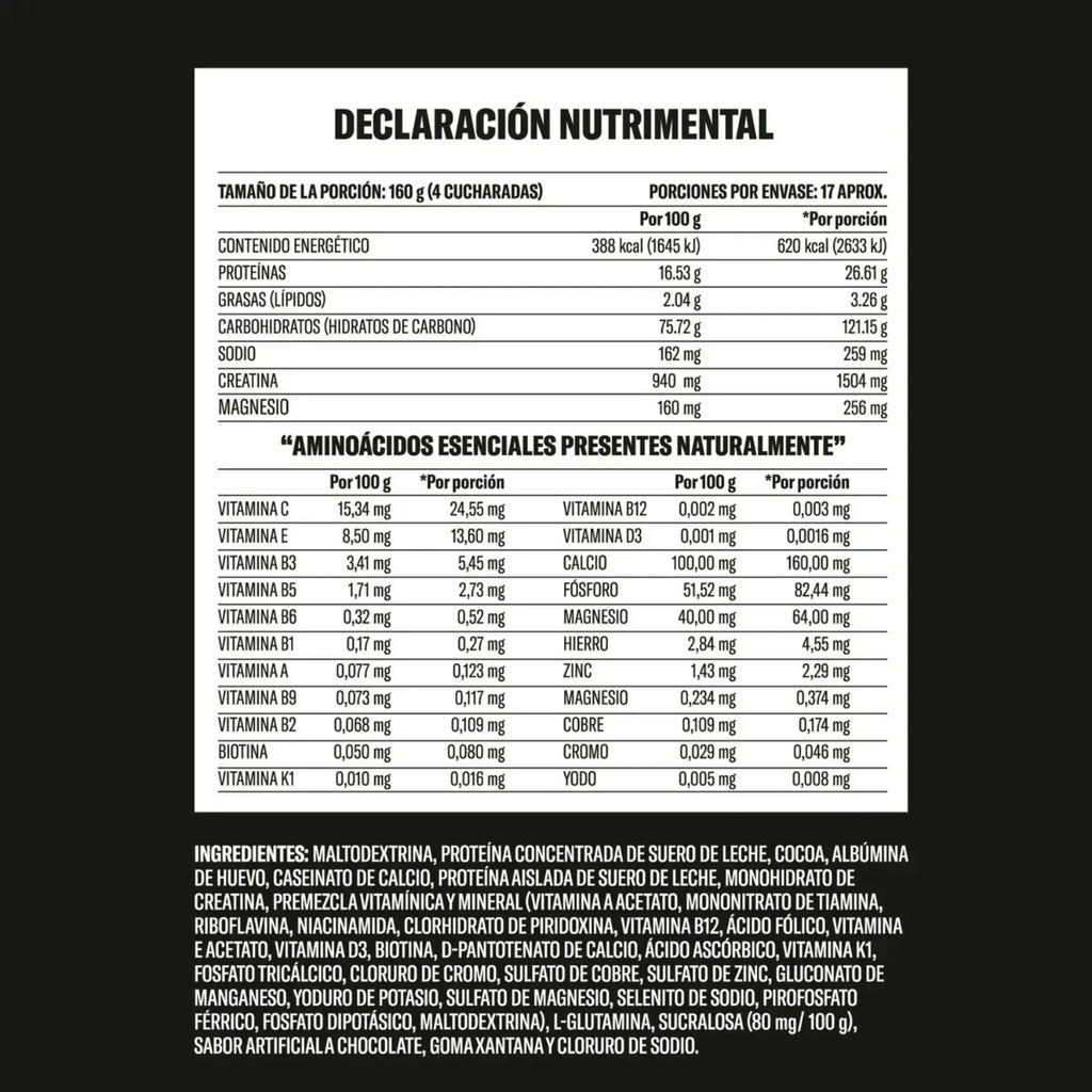 SF BY YAOCA Proteína Mass Chocolate 6lb